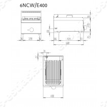 Γκριλιέρα μονή ηλεκτρική επαφής BARON 6NCW/E400