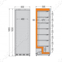 Κατάψυξη τυφλή στατικής ψύξης PL401 COLD MASTER