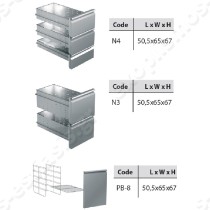 Ψυγείο πάγκος συντήρησης 145x80εκ 40x60 GINOX | Συρταριέρες
