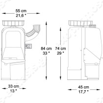 Αποχυμωτής MINIMAX ZUMOVAL | Διαστάσεις