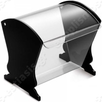 Koυταλοθήκη Plexiglass  | Σε μαύρο roll top πόρτα