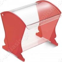 Koυταλοθήκη Plexiglass  | Κόκκινο ματ roll top πόρτα