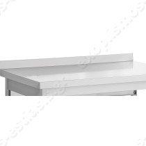 Τραπέζι inox 190x70x87εκ | Σήκωμα στην πλάτη για τοποθέτηση στον τοίχο
