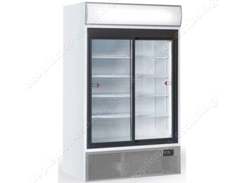 Ψυγείο βιτρίνα συντήρησης με 2 συρόμενες πόρτες TKG 1000S COOLHEAD