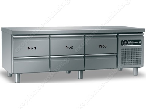Ψυγείο πάγκος συντήρηση χαμηλό 175x70εκ GN 1/1 GINOX