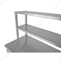 Τραπέζι inox 190x70x87εκ | Επιτραπέζια ραφιέρα 