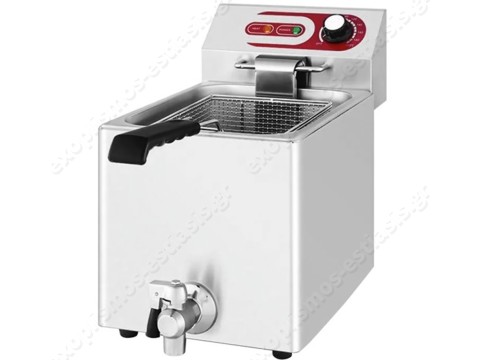 Επαγγελματική φριτέζα 8Lt με βρυσάκι