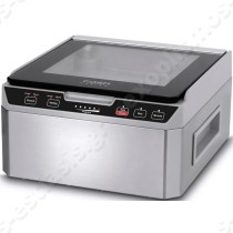 Συσκευαστικό vacuum 25εκ CASO | Περίβλημα από ανοξείδωτο χάλυβα και γυάλινο καπάκι