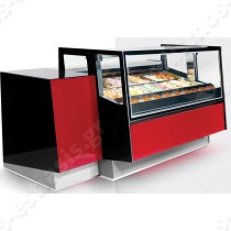 Ψυγείο βιτρίνα παγωτού 18 θέσεων KALEIDO 170 ISA | Σε χρώμα Vetro Rosso