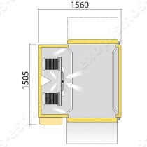 Blast chiller - shock freezer 60GN 1/1 EVERLASTING KING TROLLEY 40