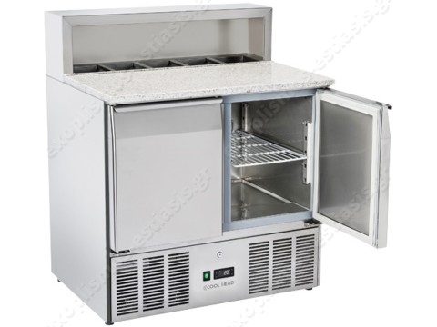 Ψυγείο πίτσας 90εκ με γρανίτη COOL HEAD