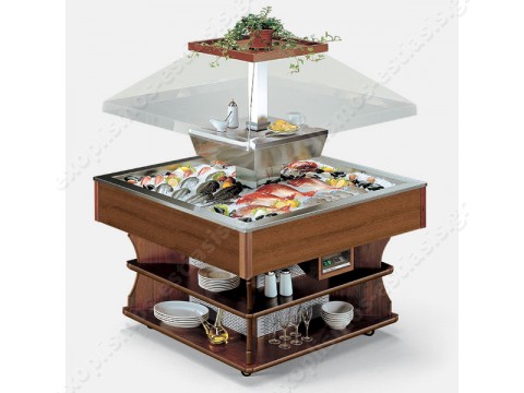 Salad bar ψαριών Oasi 8 M FISH TECFRIGO