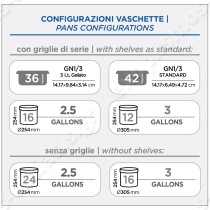 Ψυγείο θάλαμος παγωτού για 42 λεκάνες COOL HEAD | Διαμόρφωση δοχείων