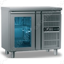 Ψυγείο πάγκος συντήρησης 95,5x70εκ GN 1/1 GINOX | Με κρυστάλλινη πόρτα