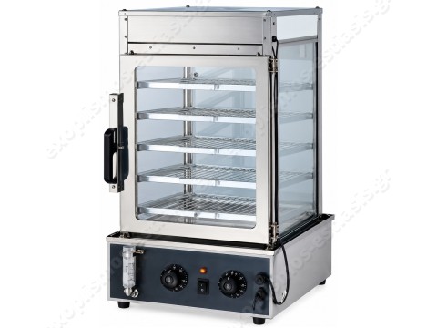 Βιτρίνα θερμαινόμενη με υγρασία 38εκ για BAO BUNS