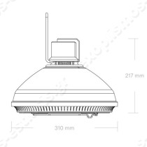 Θερμαντικό με λάμπα Quartz διπλής λειτουργίας HAL STAYHOT Σουηδίας | Διαστάσεις