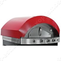 Επαγγελματικός φούρνος πίτσας αερίου PLF.PLS.D4 | Σε κόκκινο με βάση