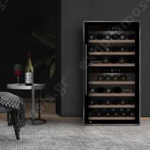 Συντηρητής κρασιών διπλής θερμοκρασίας WineComfort 66 black