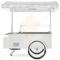 Βιτρίνα παγωτού τροχήλατη 6 θέσεων THE ICE CREAM CART ISA | Σε λευκό