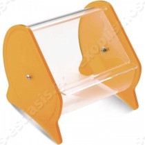 Koυταλοθήκη Plexiglass  | Κίτρινο ματ με ανακλεινόμενη πόρτα