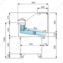 Ψυγείο προβολής ψαριών 132εκ VRP13 INFRICO