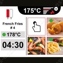 Επαγγελματική φριτέζα αερίου με αυτόματη ανύψωση Baron Q90FREV/G423Α | Πίνακας ελέγχου με οθόνη αφής υψηλής ανάλυσης 7”