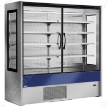 Επαγγελματικό ψυγείο self service 180εκ CHAMONIX ΖΟΙΝ | Ανοιγόμενες πόρτες με μπλε μεσαίο πάνελ