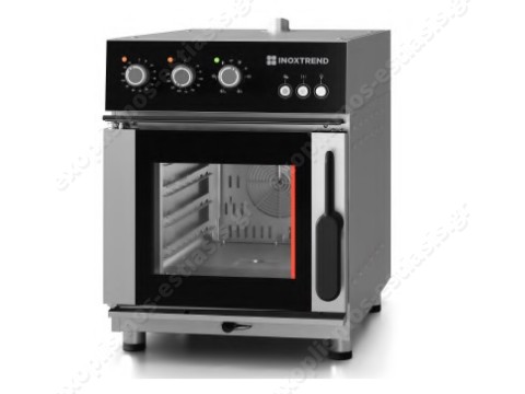 Επαγγελματικός φούρνος για 4 ταψιά GN 1/1 Compact INOXTREND