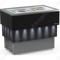 Ψυγείο βιτρίνα παγωτού 8 θέσεων POZZETTI FRAMEC  | Μαύρο