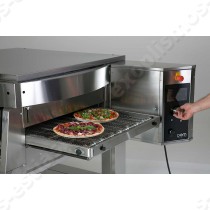 Επαγγελματικός ηλεκτρικός φούρνος πίτσας τούνελ για 210 πίτσες δυόροφος OEM Henergo HV75 LCD | Με νέα οθόνη
