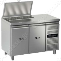 Ψυγείο πάγκος σαλατών 130x70εκ GN 1/1 GINOX | Για 4 GN 1/3