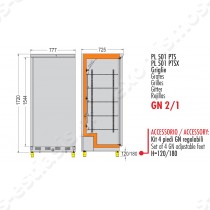 Ψυγείο συντήρησης inox τυφλό για GN 2/1 COLD MASTER