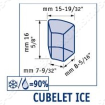 Επαγγελματική παγομηχανή 74Kg AFC 87 xSafe Scotsman | Διαστάσεις