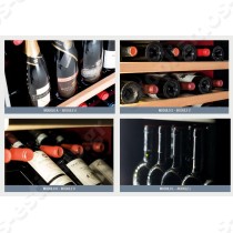 Ψυγείο συντηρητής κρασιών για 134 φιάλες IP PARMA 501 | Τρόπος τοποθέτησης μπουκαλιών