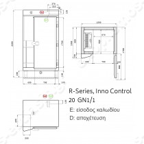 Blast Chiller Θάλαμος R-Series Baron για 20 GN 1/1