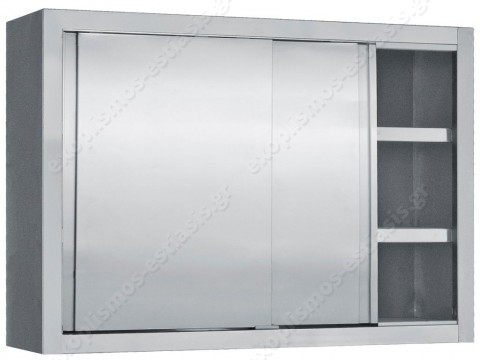 Ποτηριέρα 180εκ με inox πόρτες ΒΑΜΒΑΣ PI 180 
