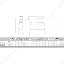 Γεμιστικό για λουκάνικα ηλεκτρικό 16Lt IS 16 INOX SIRMAN | Διαστασιολόγιο