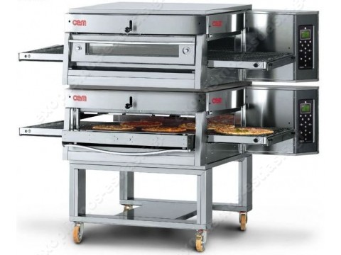 Επαγγελματικός ηλεκτρικός φούρνος πίτσας τούνελ για 210 πίτσες δυόροφος OEM Henergo HV75 LCD