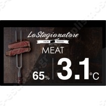 Ψυγείο ωρίμανσης EVERLASTING MEAT 700 BLACK PANORAMA AC9308 | Πίνακας ελέγχου με οθόνη αφής