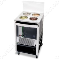 Βιτρίνα παγωτού τροχήλατη για pozzeti NEMOX | Σε μαύρο