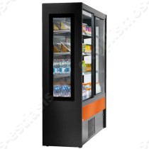 Επαγγελματικό ψυγείο self service 70εκ OLIMPO ΖΟΙΝ | Με κρύσταλλο στα πλαϊνα (μόνο για τα επικλινή ράφια)