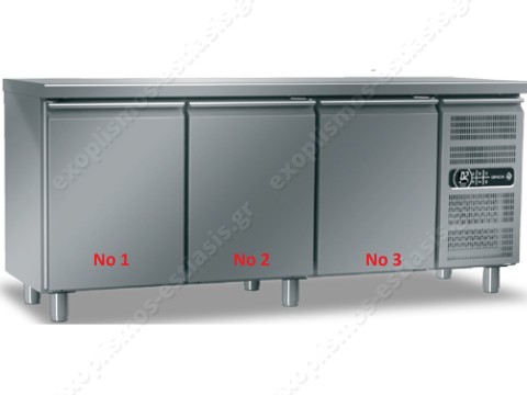 Ψυγείο πάγκος συντήρησης 197.5x80εκ 40x60 GINOX