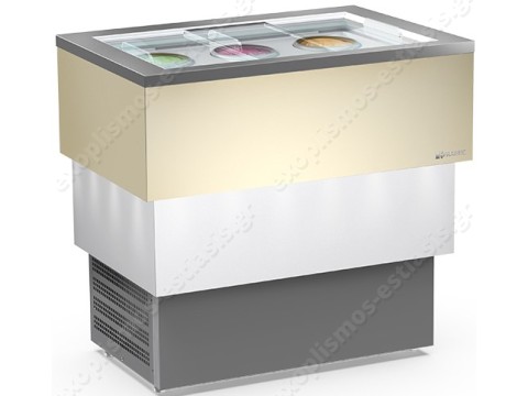 Ψυγείο βιτρίνα παγωτού 6 θέσεων POZZETTI FRAMEC 