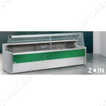 Επαγγελματικό ψυγείο τυριών-αλλαντικών 300εκ χωρίς μηχάνημα TIBET ΖΟΙΝ | Σε πράσινο με πλαγιαστά κρύσταλλα
