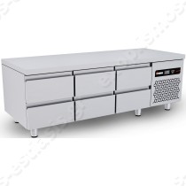 Ψυγείο πάγκος συντήρησης χαμηλό 179 × 70εκ GN 1/1 ΙΝΟΜΑΚ | Με 6 συρτάρια GN 1/3