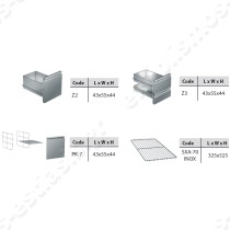 Ψυγείο πάγκος συντήρησης 136.5x70εκ GN 1/1 με μοτέρ κάτω GINOX