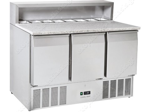Ψυγείο πίτσας με γρανίτη 136.5εκ COOL HEAD