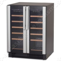 Ψυγείο βιτρίνα κρασιών διπλής θερμοκρασίας WINE 38 TECFRIGO