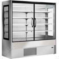 Επαγγελματικό ψυγείο self service 180εκ CHAMONIX ΖΟΙΝ | Ανοιγόμενες πόρτες με μεσαίο πάνελ σε λευκή βελανιδιά