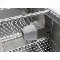 Ψυγείο πίτσας με γρανίτη 136.5εκ COOL HEAD | Στατική ψύξη, με εσωτερικό βοηθητικό ανεμιστήρα